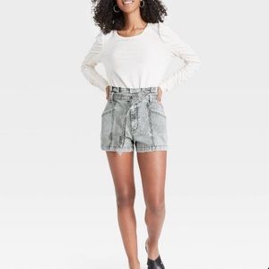 Target Universal Thread Paperbag Waist Shorts